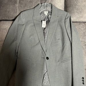 J Crew Grey Blazer Sz 10